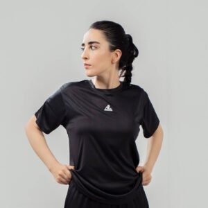 BLACK INTERLOCK DRY-FIT/ T-SHIRT,gym clothes for ladies & men for track suits in pakistan